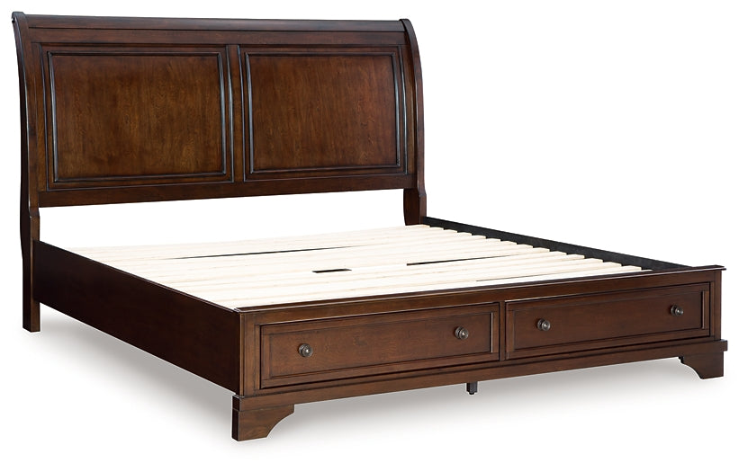 Lit de rangement Trellington King Sleigh