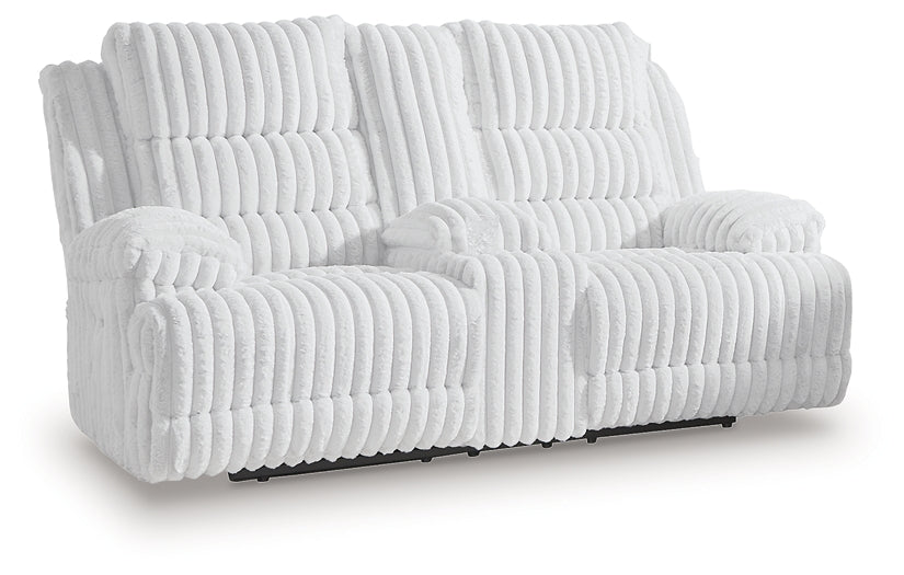 Causeuse Rhines Falls DBL REC PWR avec console
