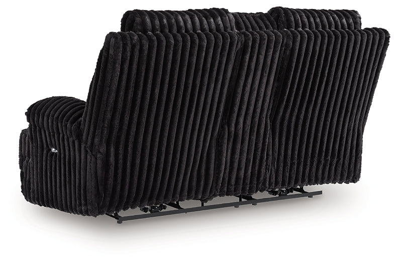 Causeuse Rhines Falls DBL REC PWR avec console