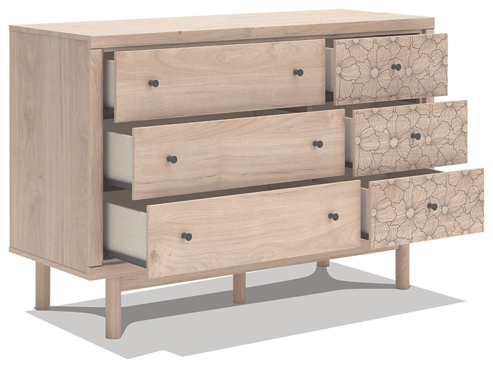 Commode à six tiroirs Arloster