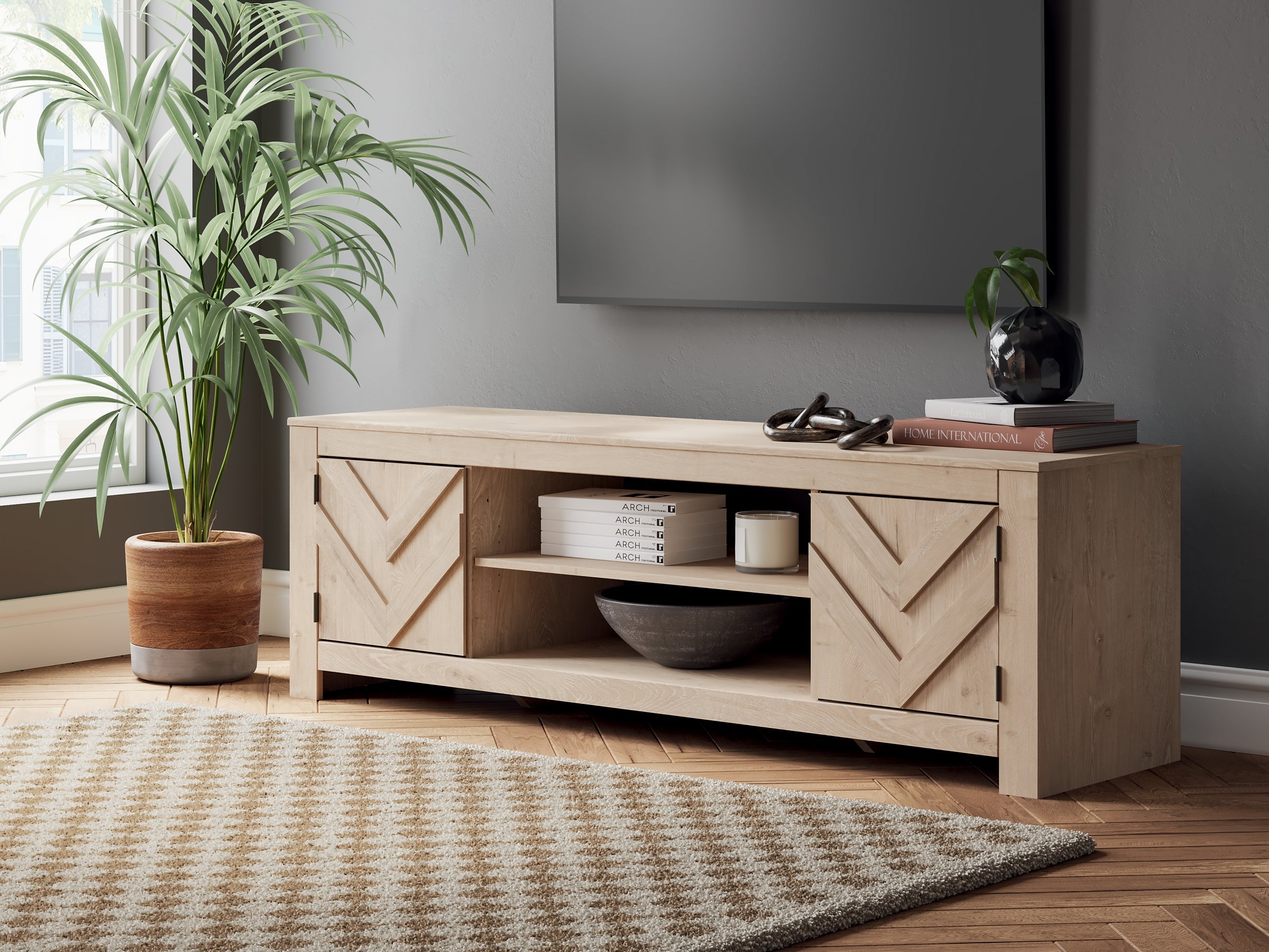 Meuble TV Cayboni LG avec option cheminée