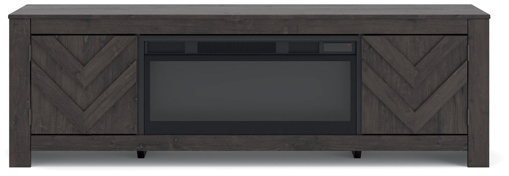Meuble TV Cayboni 71 avec foyer électrique