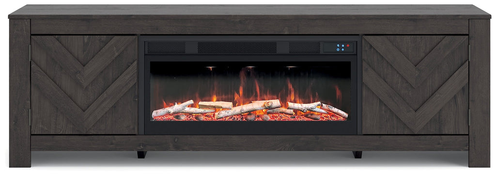 Meuble TV Cayboni 71 avec foyer électrique