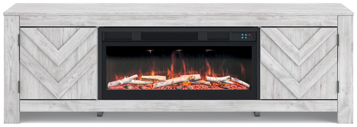 Meuble TV Cayboni 71 avec foyer électrique