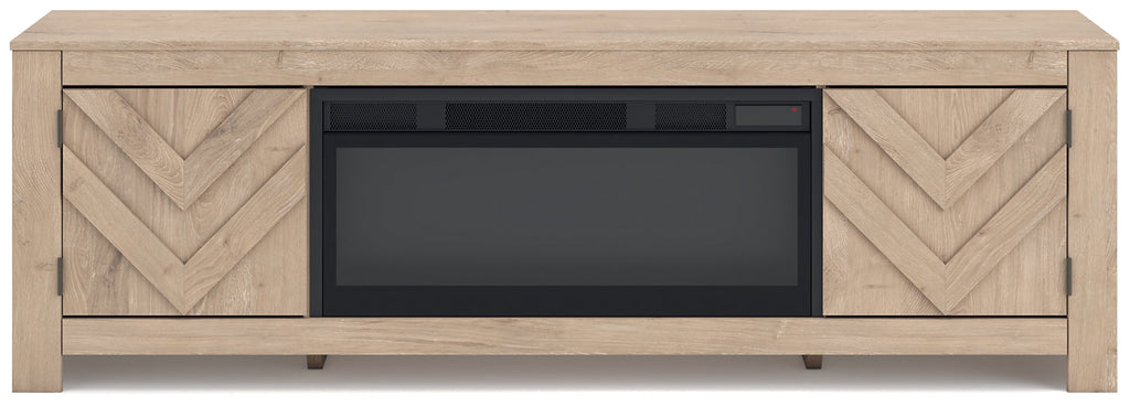 Meuble TV Cayboni 71 avec foyer électrique