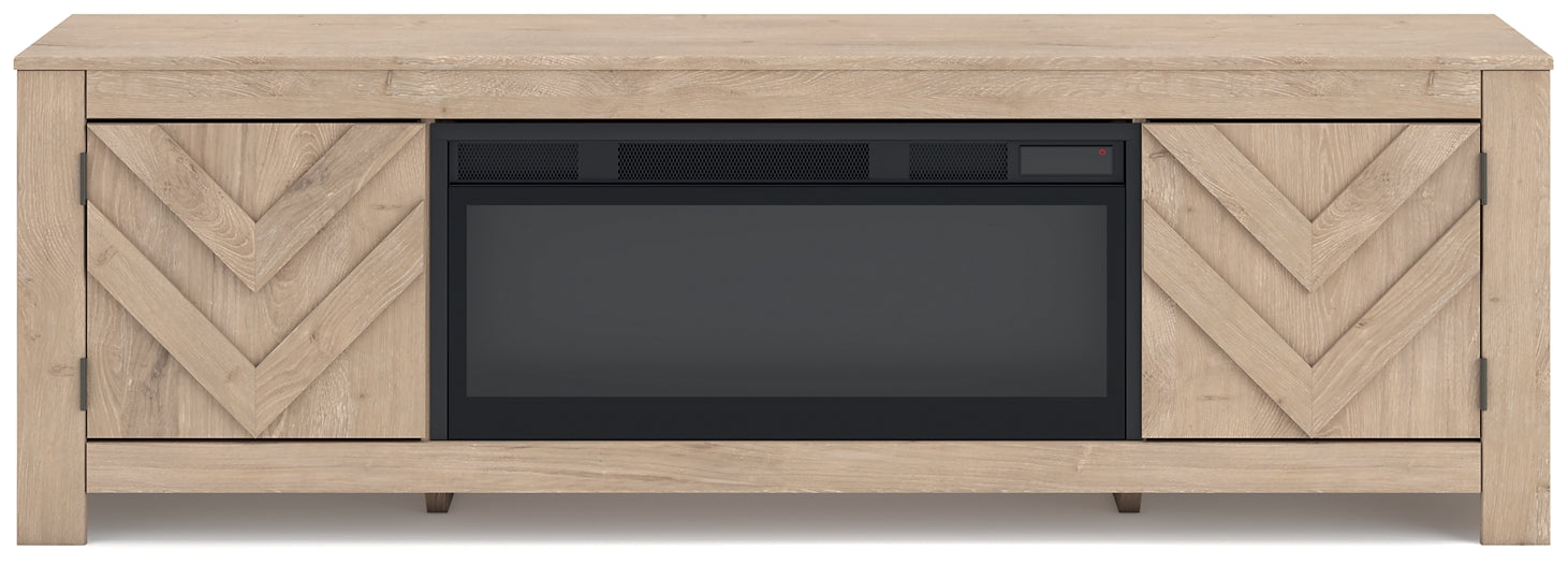 Meuble TV Cayboni 71 avec foyer électrique