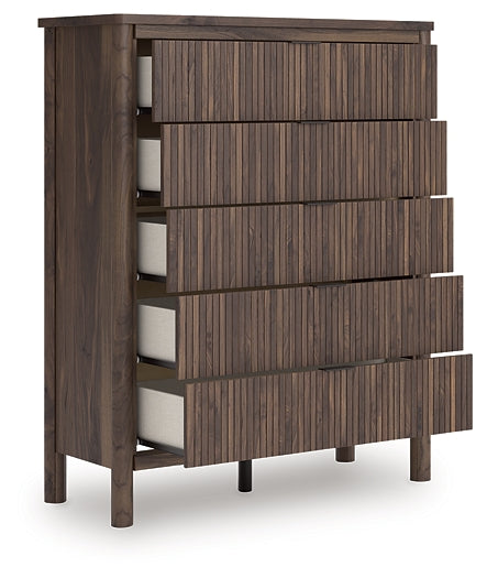 Commode large à cinq tiroirs Pamytta