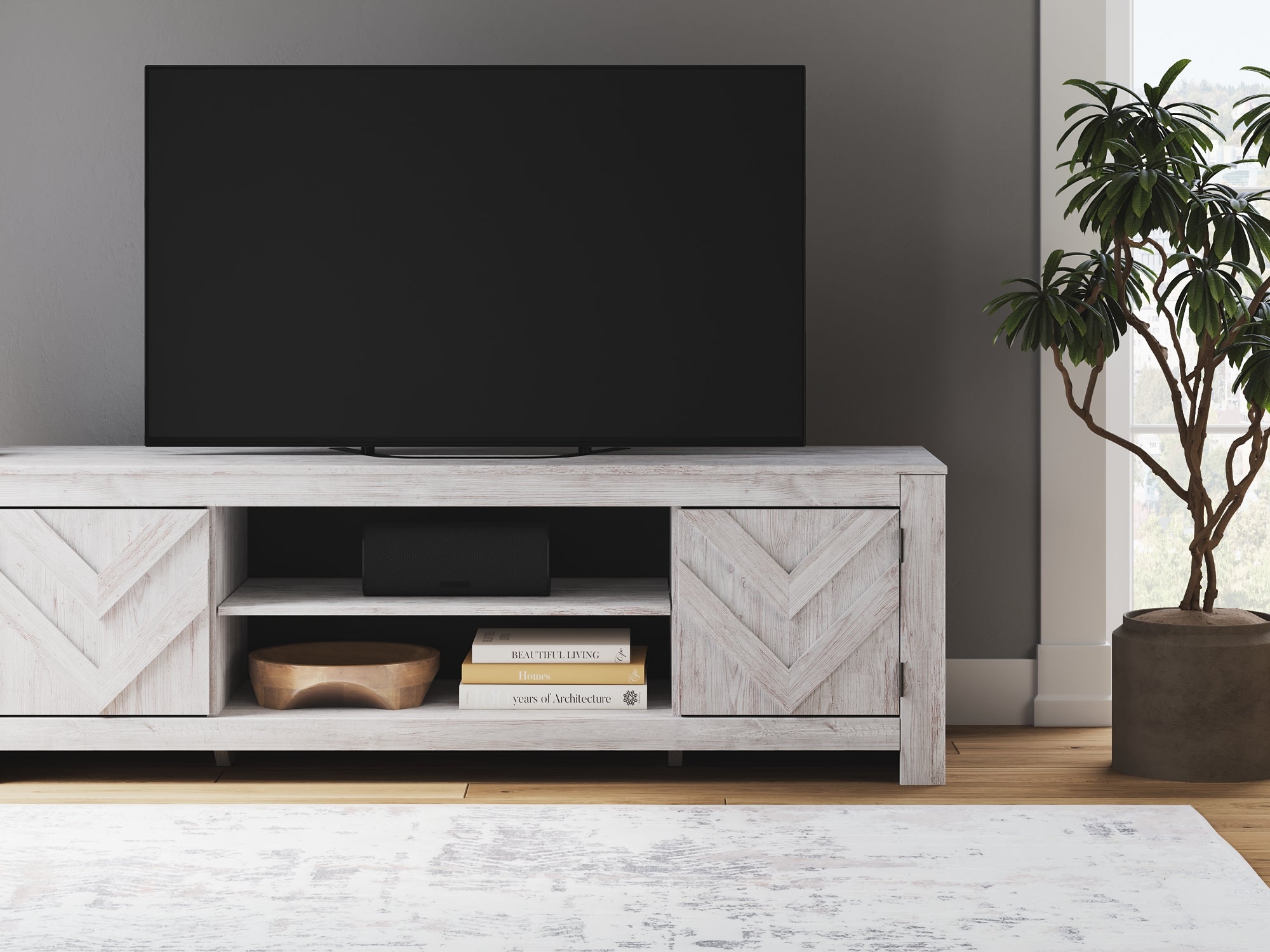 Meuble TV Cayboni LG avec option cheminée