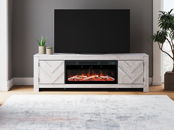 Meuble TV Cayboni 71 avec foyer électrique