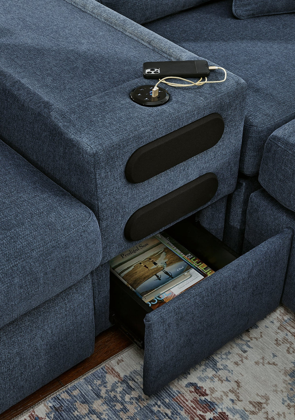 Modmax 7 pièces sectionnel avec console audio