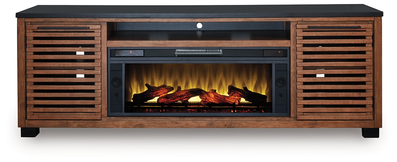 Meuble TV Kallari 84 avec cheminée électrique