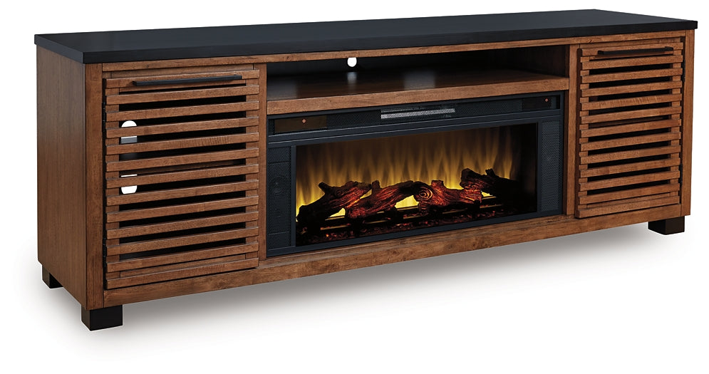 Meuble TV Kallari 84 avec cheminée électrique