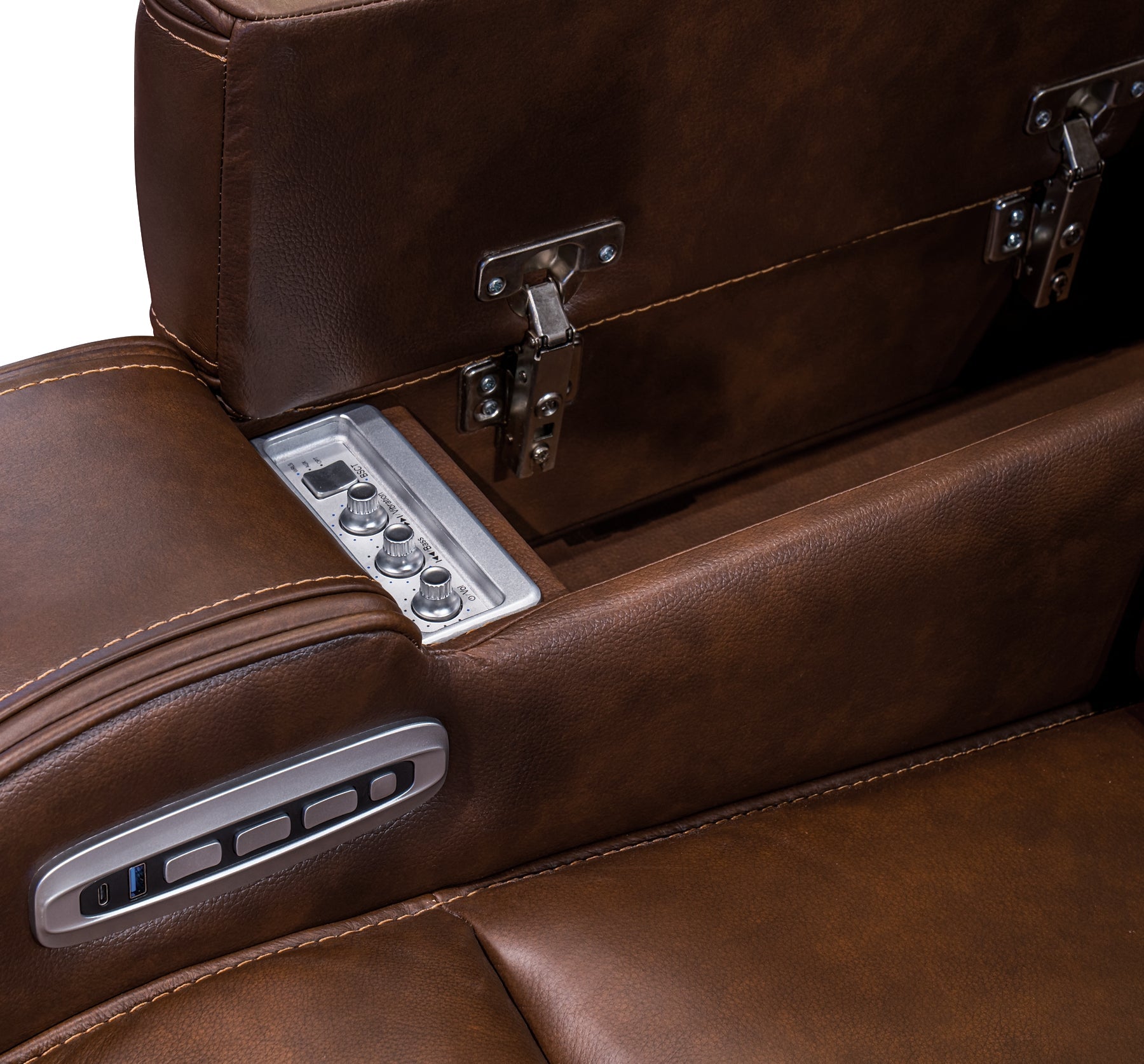 Fauteuil inclinable électrique Knightington avec sièges audio
